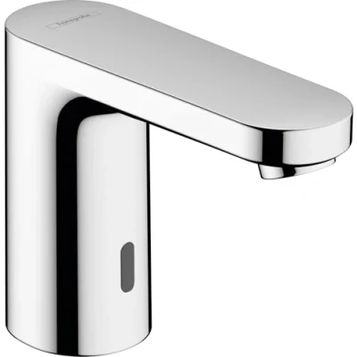 Afbeelding van hansgrohe vernis elektronische wastafelkraan gemengd water en netstroom chroom 71501000