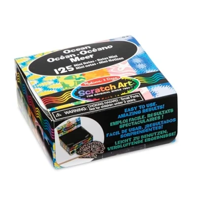Afbeelding van Melissa &amp; Doug Scratch Art Mini notitieblaadjes Oceaan Kunst en knutselen 4+ Cadeau voor jongens meisjes