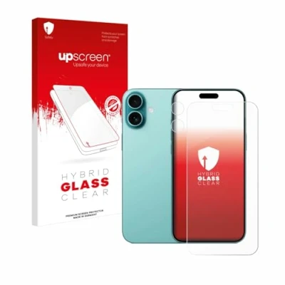 Afbeelding van upscreen Screenprotector voor Apple iPhone 16 Plus (Voor+Camera) Folie Beschermfolie Beschermglas transparant