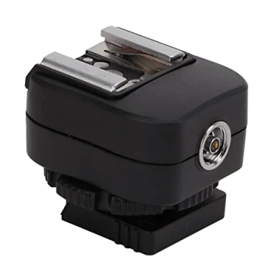 Afbeelding van Flitsschoenadapter, TF 334 Flitsschoenadapter met Extra PC Sync verbindingspoort, voor Sony A7, A9 serie Camera&#039;s Canon Nikon Flash Speedlite