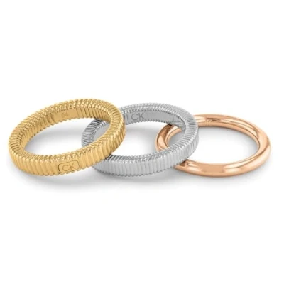 Afbeelding van Calvin Klein CJ35000027B Dames Ring Aanschuifring Sieraad Staal