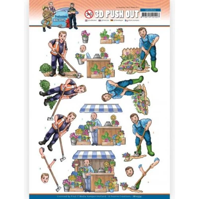Afbeelding van Gardener Big Guys Professions 3D Push Out