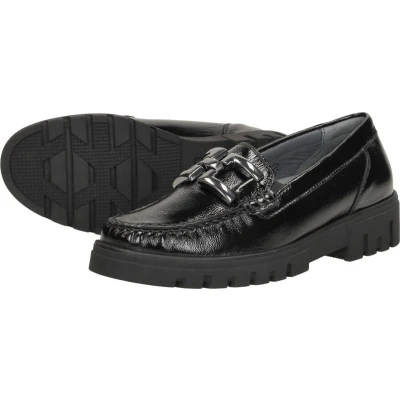 Afbeelding van Waldlaufer H Serena Mocassin zwartlak Maat 3.5