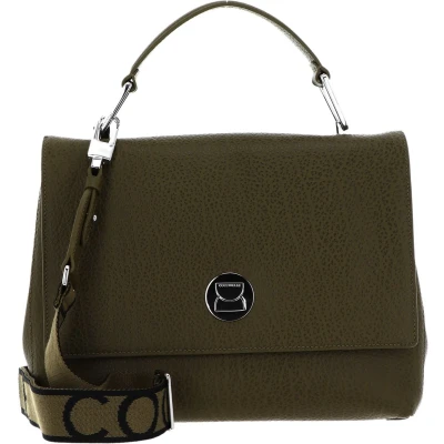 Afbeelding van COCCINELLE Leren Handtas Schoudertas Liya Elephant Handbag Loden Kaki