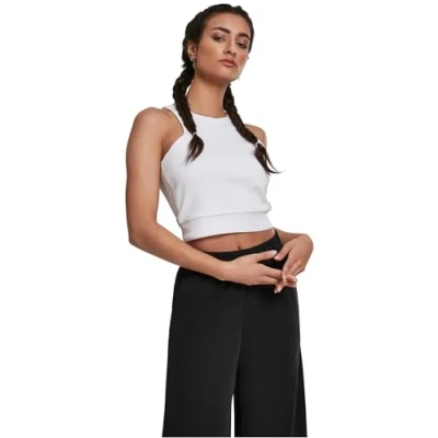 Afbeelding van Urban Classics Ladies Squared Short TOP Top, Dames, Maat: Large, White