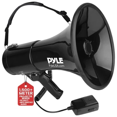 Afbeelding van Pyle PMP53IN 50w Aux In Loud Hailer Megaphone Siren Speaker Pistol Grip