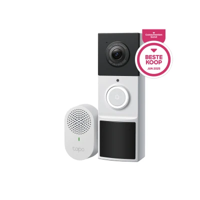 Afbeelding van TP Link Tapo D210 intercomsysteem 3 MP Zwart, Wit