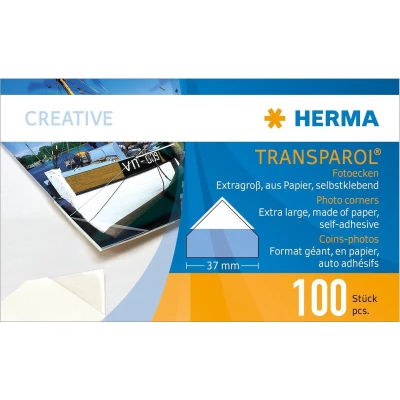 Afbeelding van Herma 1302 Transparol fotohoekjes, extra groot 100 st.