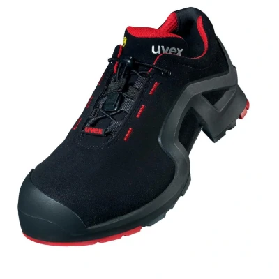 Afbeelding van Uvex 1 X Tended Support werkschoenen, S3 veiligheidsschoenen voor dames en heren, rood zwart, Zwart/Rood, 51 EU