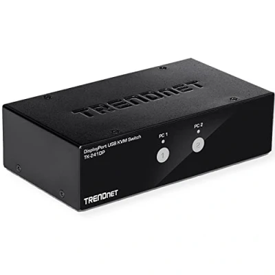 Afbeelding van Trendnet TK 241DP KVM switch Zwart