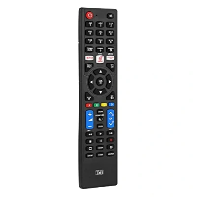 Afbeelding van TNB universele afstandsbediening voorgeprogrammeerd Panasonic, Philips, LG, Samsung en Sony, zwart