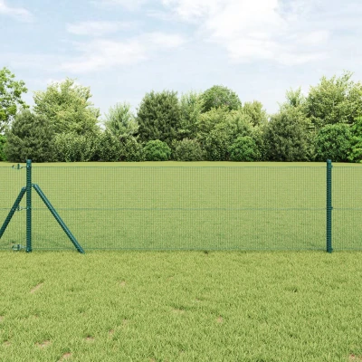 Afbeelding van vidaXL Gelast Draadhek Groen 1x50 m Staal