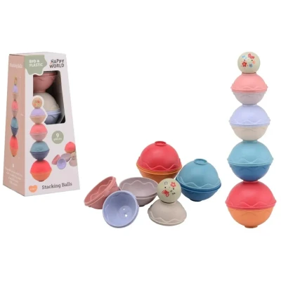 Afbeelding van Johntoy Happy World Bio Stapelballen