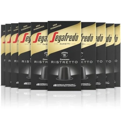 Afbeelding van Segafredo Espresso Ristretto 100 cups Nespresso compatibel