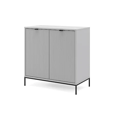 Afbeelding van Vicco Dressoir &quot;Eliza&quot;, Grijs, 80 x 81.2 cm met 2 deuren