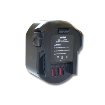 Afbeelding van vhbw 1 x accu compatibel met AEG BS 12 G, B1220R, B1215R, B1214G gereedschap (2100 mAh, NiMH, V) vervanging voor 0700 980 320, M1230R