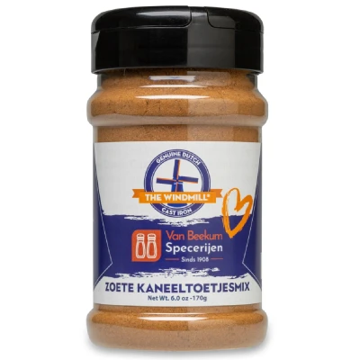 Afbeelding van The Windmill Cast Iron &amp; Van Beekum Specerijen Zoete kaneeltoetjesmix kruiden