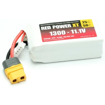 Afbeelding van Red Power LiPo accupack 11.1 V 1300 mAh Softcase XT60