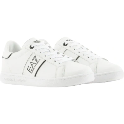 Afbeelding van EA7 Emporio Armani Classic Unisex Sneakers laag, Maat: 44 2/3, White/black Leer