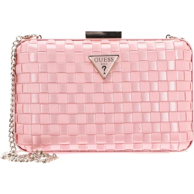 Afbeelding van GUESS Koppeling Schoudertas Twiller Minaudiere Bag Pale Pink Roze