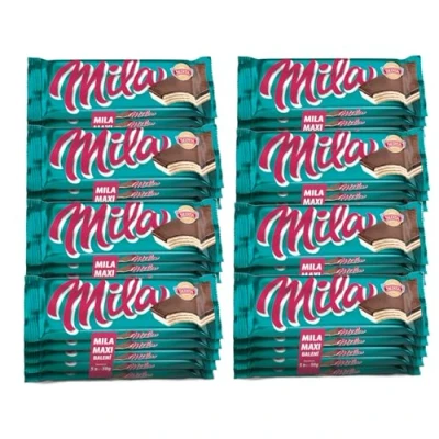 Afbeelding van Sedita MILA gesneden maxi verpakking wafels met melkcrèmevulling, 40 stuks