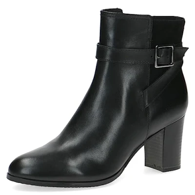 Afbeelding van Caprice Korte laarzen, Dames, Maat: 38.5, Black comb Leer