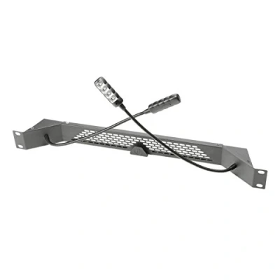 Afbeelding van Adam Hall 87463ULTRA 19 Inch Rack lamp Zwanenhals LED Wit 2 Voudig 1U