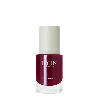 Afbeelding van IDUN Minerals NAIL Polish Nagellak Jaspis dark red, Dames, Maat: 11 ml, red