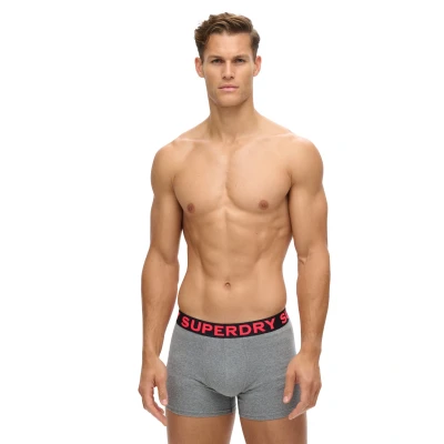 Afbeelding van Superdry Mannen Triopak Boxers Grijs Grootte: XL