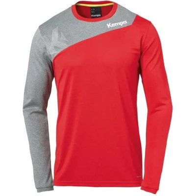 Afbeelding van Kempa Core 2.0 Longsleeve Rood Donker Grijs Melange Maat XL