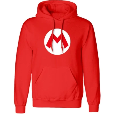 Afbeelding van Super Mario Badge Trui met capuchon rood M