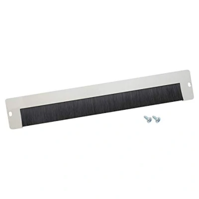 Afbeelding van HMF 66429 07 kabeldoorvoer met borstelinzetstuk voor 19 inch serverkast, buiten, lichtgrijs