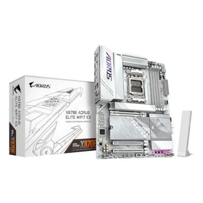 Afbeelding van MB GBT AMD AM5 X870E AORUS ELITE WF7 ICE ATX 4xD5 6600+(OC) PCIe5x4 USB4.0