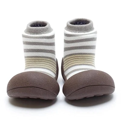 Afbeelding van Attipas Natural Herb bruin babyschoenen, sloffen maat 20