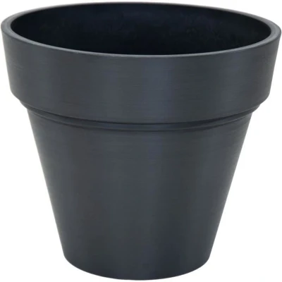 Afbeelding van Pot MEGA COLLECTIONS Ecostone Plantenbak Ø 41 cm H 35 Zwart