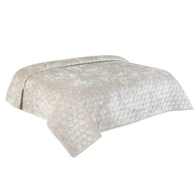 Afbeelding van Unique Living Bedsprei Peggy Dove White 220x220cm