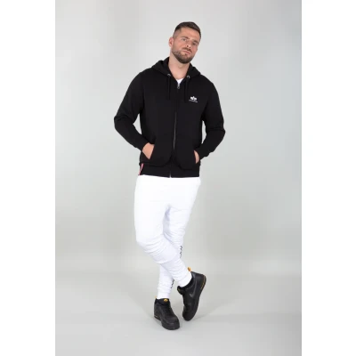 Afbeelding van Alpha Industries Basic Hoody SL Sweater met rits, Heren, Maat: 3XL, Black