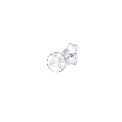 Afbeelding van Elli Basic Structured Enkele oorbel, Dames, Maat: One Size, Silber