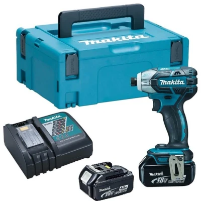 Afbeelding van Makita DTS141RMJ 18V Li ion accu impuls slagschroevendraaier set (2x4.0Ah) in Mbox koolborstelloos