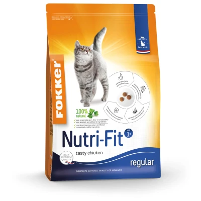 Afbeelding van Fokker Cat Nutri Fit Kip Kattenvoer 2.5 kg