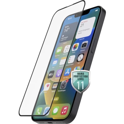 Afbeelding van Hama 3D Full screenprotector geschikt voor iPhone 15 / Pro Gehard glas Anti vingerafdrukcoating Helderheid in HD kwaliteit