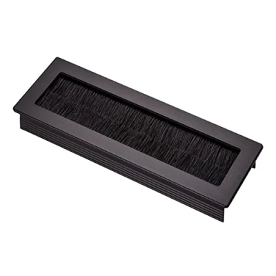 Afbeelding van SOTECH 1 x kabeldoorvoer Toledo van aluminium zwart geanodiseerd 150 70 mm Inbouwmaat: 140 62 15,3