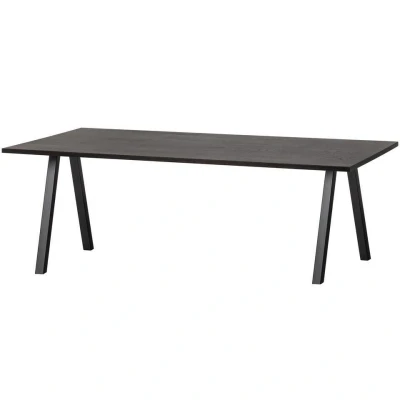 Afbeelding van Woood Eettafel combi tablo 200 x 90 cm blacknight Hout