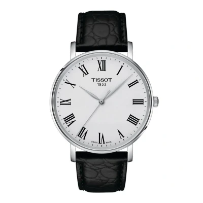 Afbeelding van Tissot Everytime T1434101603300 Horloge Leer Zwart Ø 40 mm