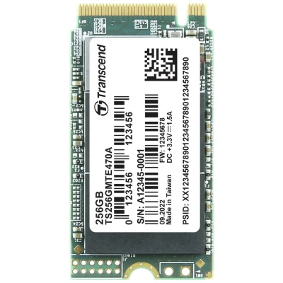 Afbeelding van Transcend MTE470A 256 GB NVMe/PCIe M.2 SSD 2242 harde schijf PCIe NVMe 3.0 x4 Industrial TS256GMTE470A