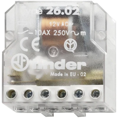 Afbeelding van Finder 26.02.8.230.0000 Stroomstootschakelaar Inbouw 2x NO 230 V/AC 10 A 2500 VA 1 stuk(s)