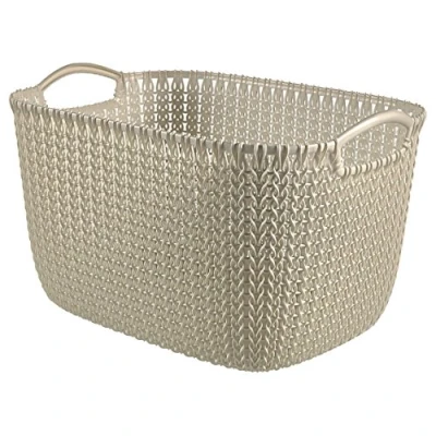 Afbeelding van Curver Opbergmand Knit Look 19L Wit