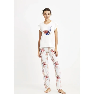 Afbeelding van Nautica Dames Pyjama Set, Korte Mouwen L