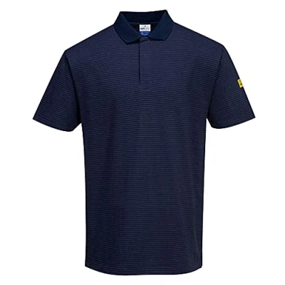 Afbeelding van Anitstatisch ESD Poloshirt maat Large, Navy