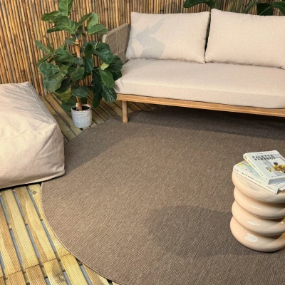 Afbeelding van Rond buitenkleed Tone linnen Interieur05 240 Ø (XL)